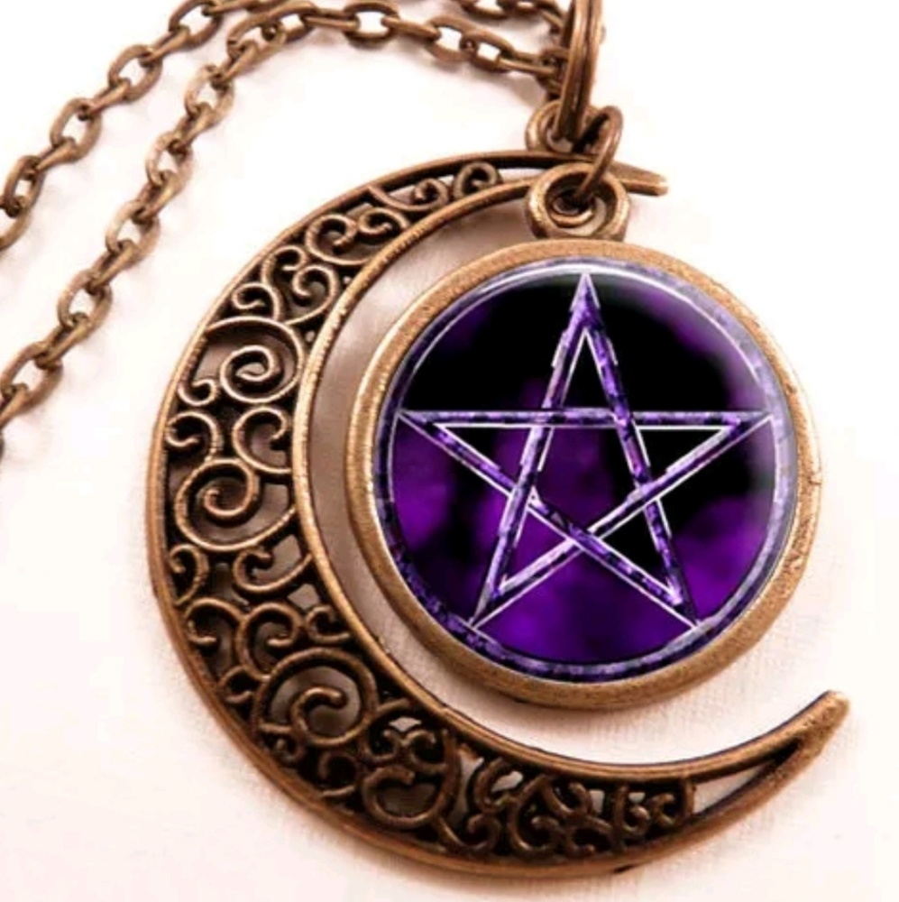 Pentagram Cradled By The Moon